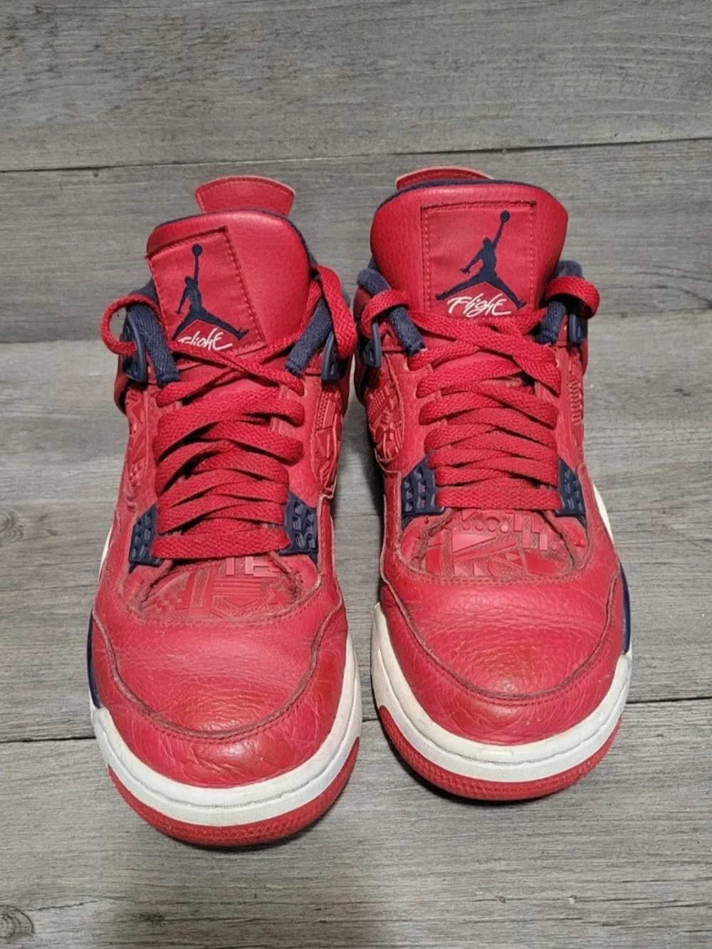 Air Jordan 4 Retro SE FIBA Mens Size 9.5 Red Navy CI1184-617